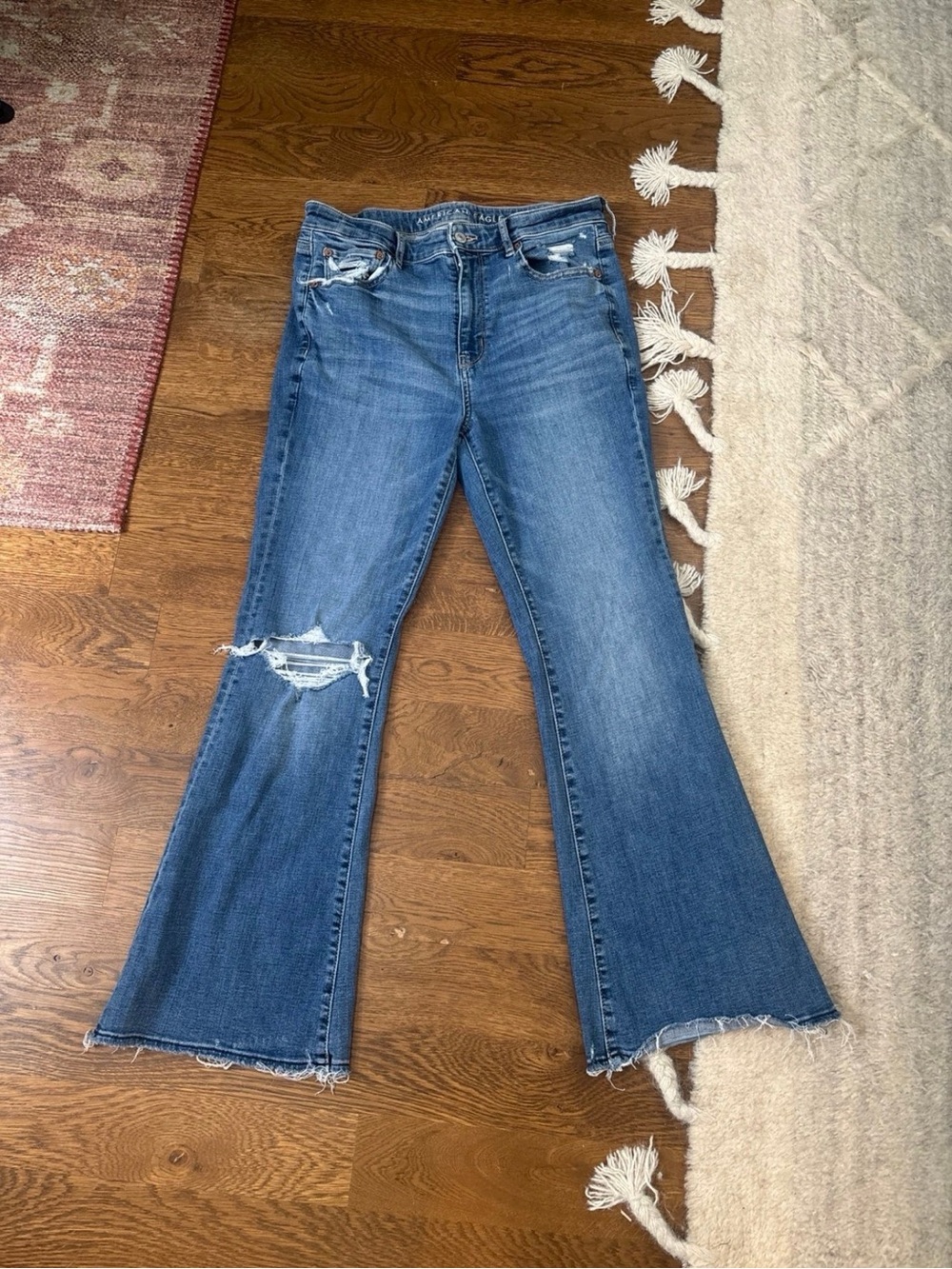 American Eagle Super High Rise Flare Jeans